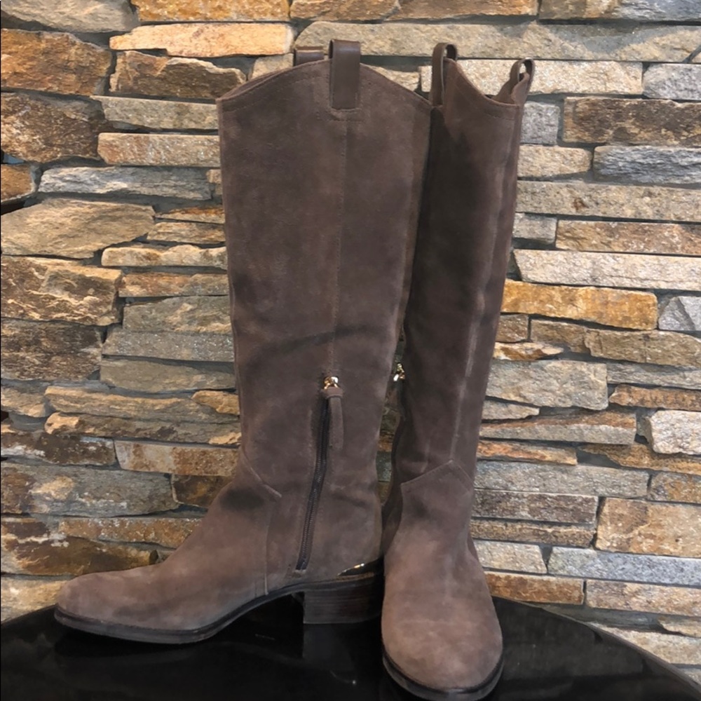 Louise et Cie Grey suede tall boots size 8